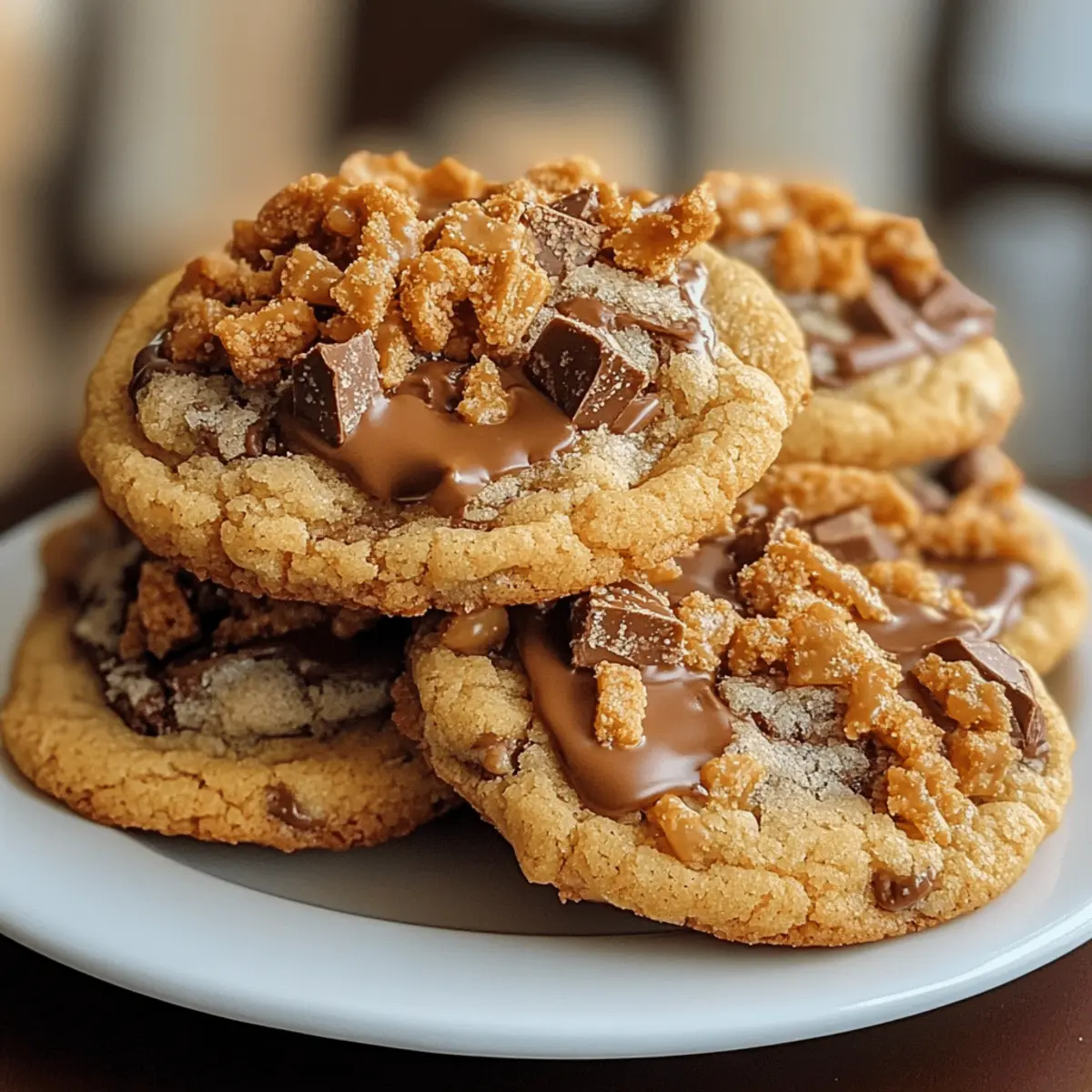 Butterfinger Caramel Crunch Cookies