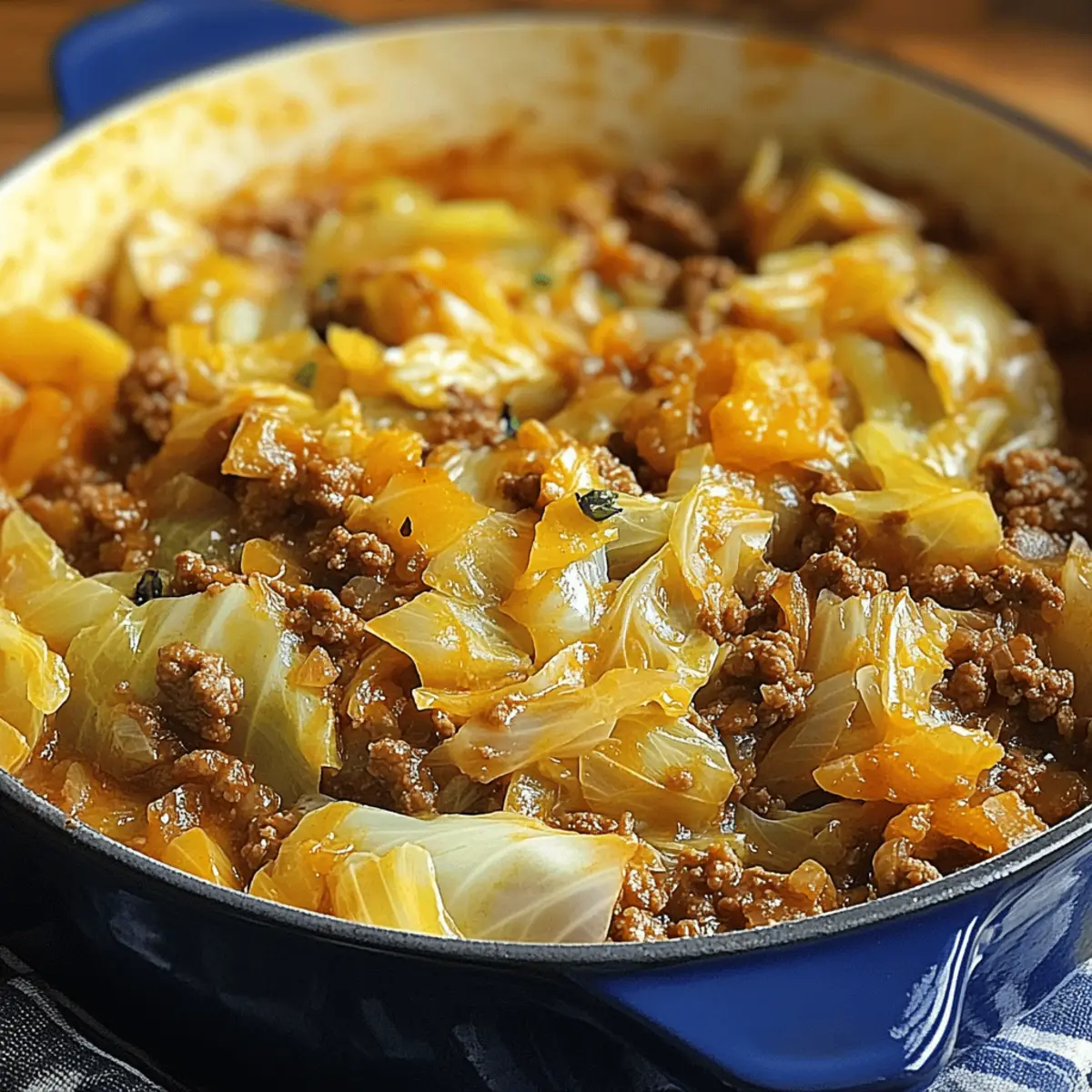Cabbage and Ground Beef