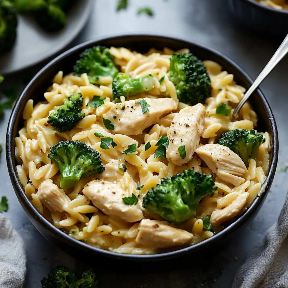 Chicken and Broccoli Orzo
