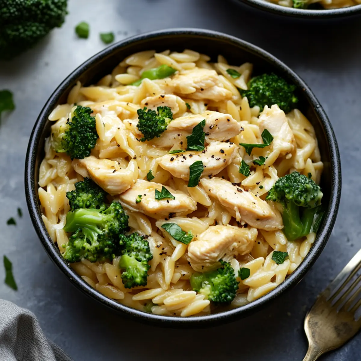 Chicken and Broccoli Orzo