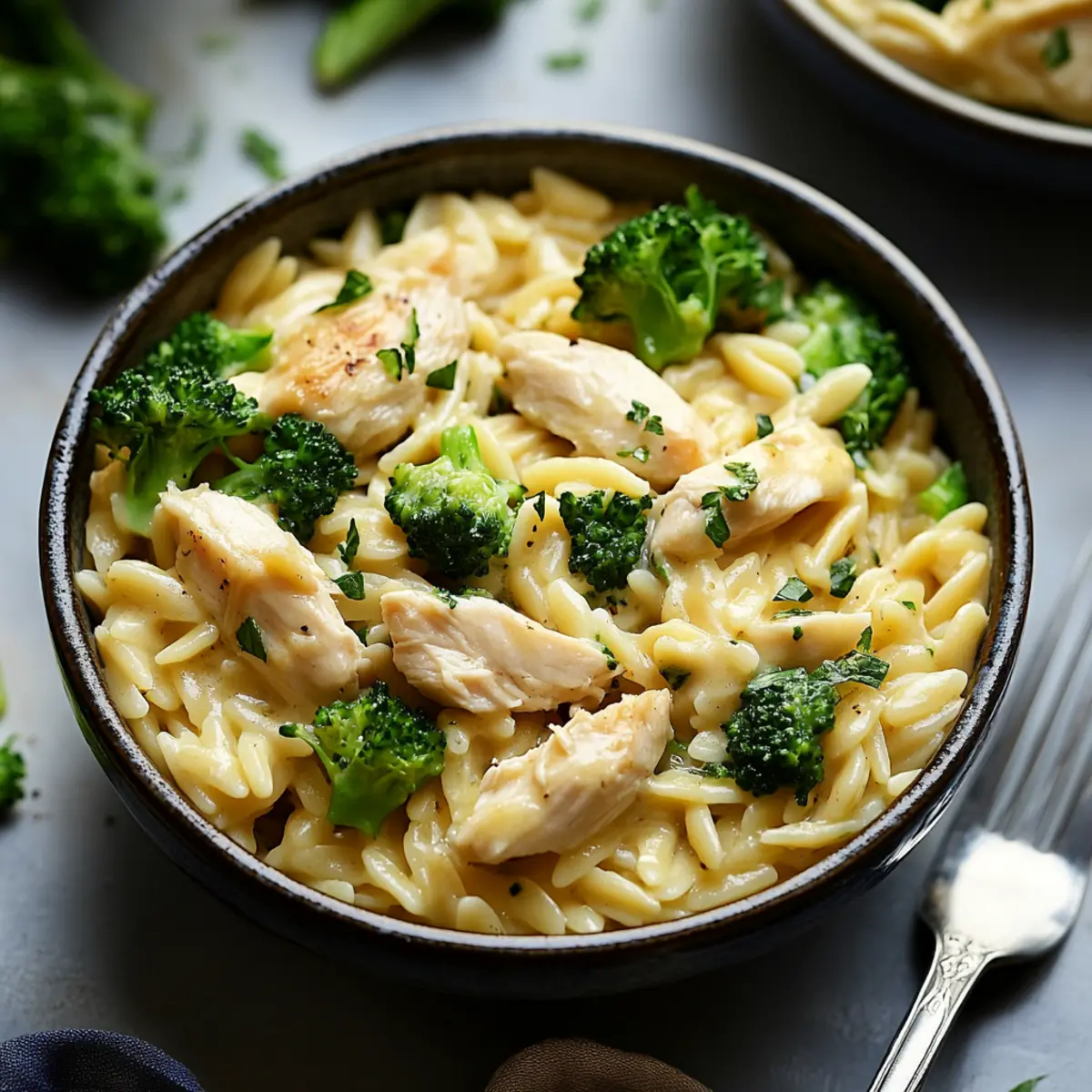 Chicken and Broccoli Orzo
