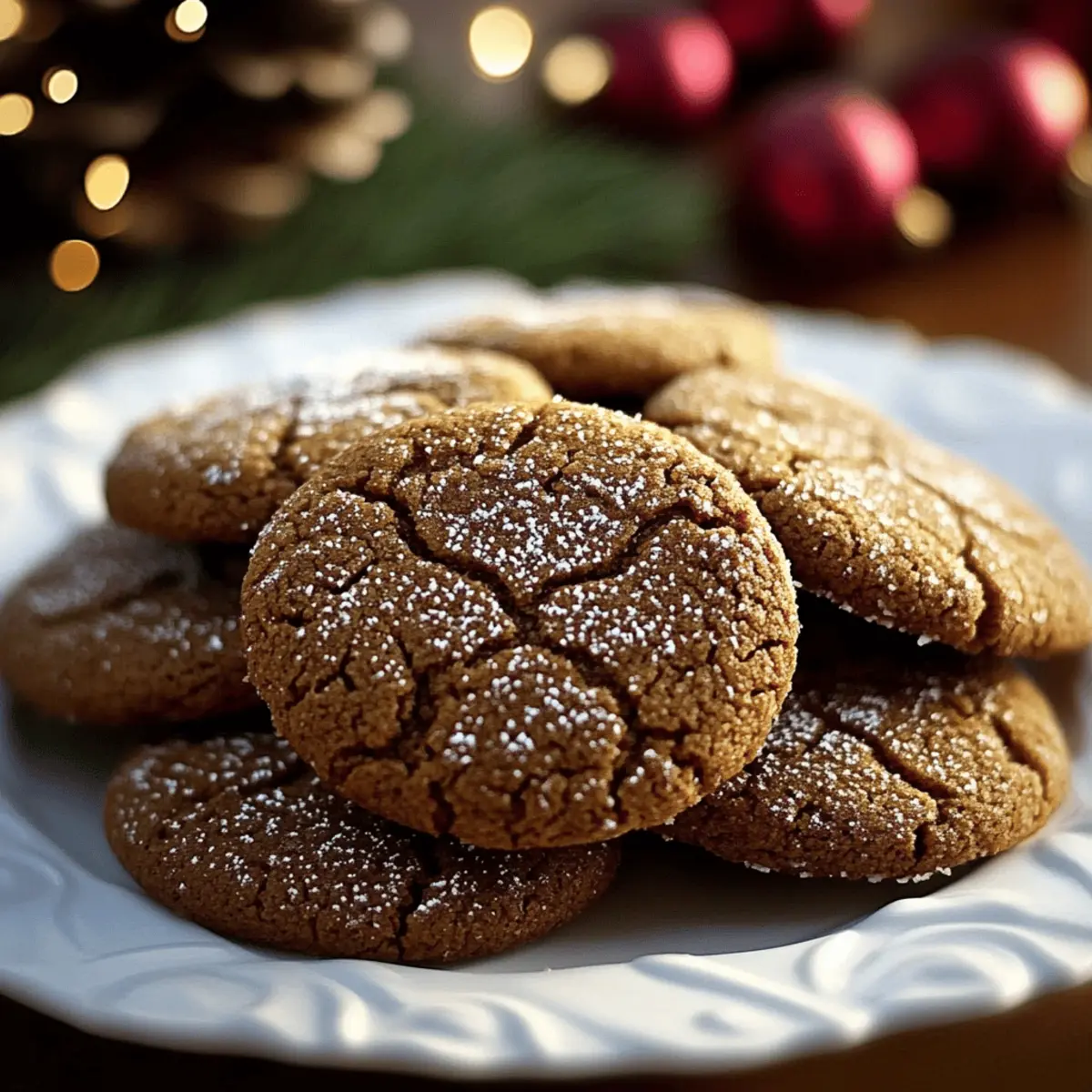 Ginger Molasses Christmas Cookies