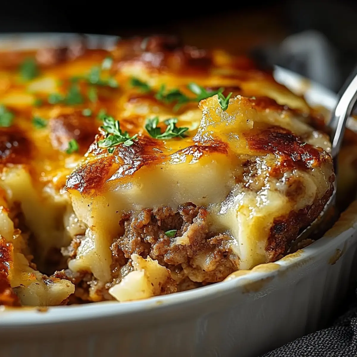 Loaded Potato Meatloaf Casserole
