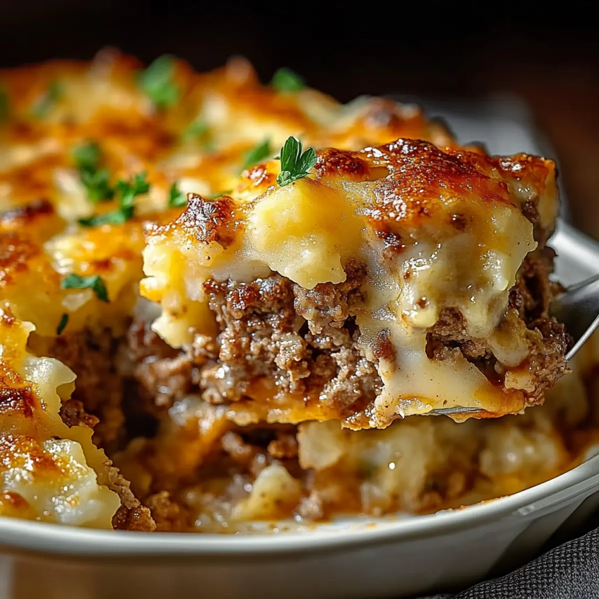 Loaded Potato Meatloaf Casserole