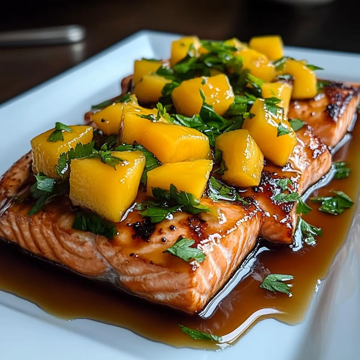 Mango Teriyaki Salmon