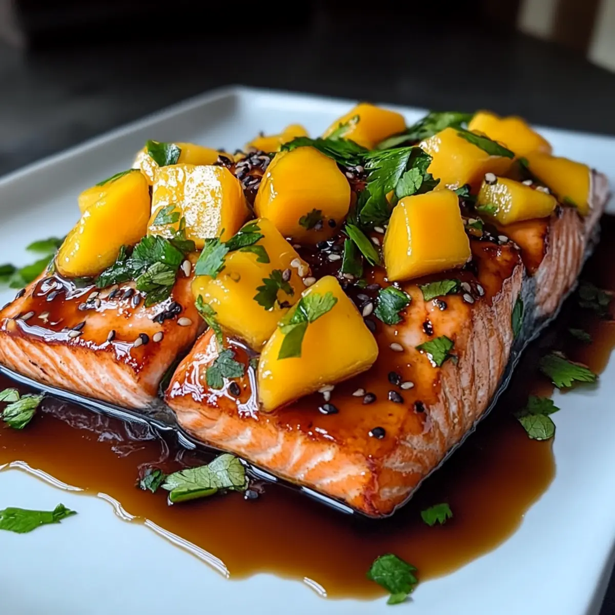 Mango Teriyaki Salmon
