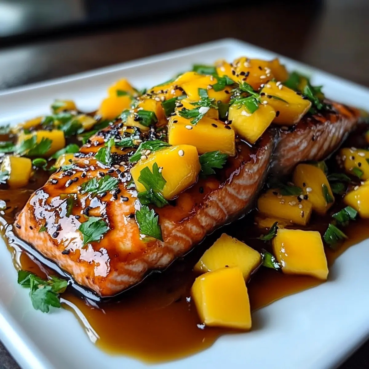 Mango Teriyaki Salmon