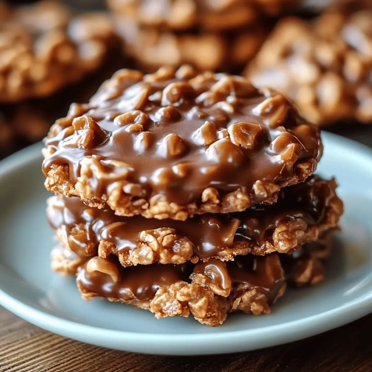 No Bake Salted Caramel Cookies