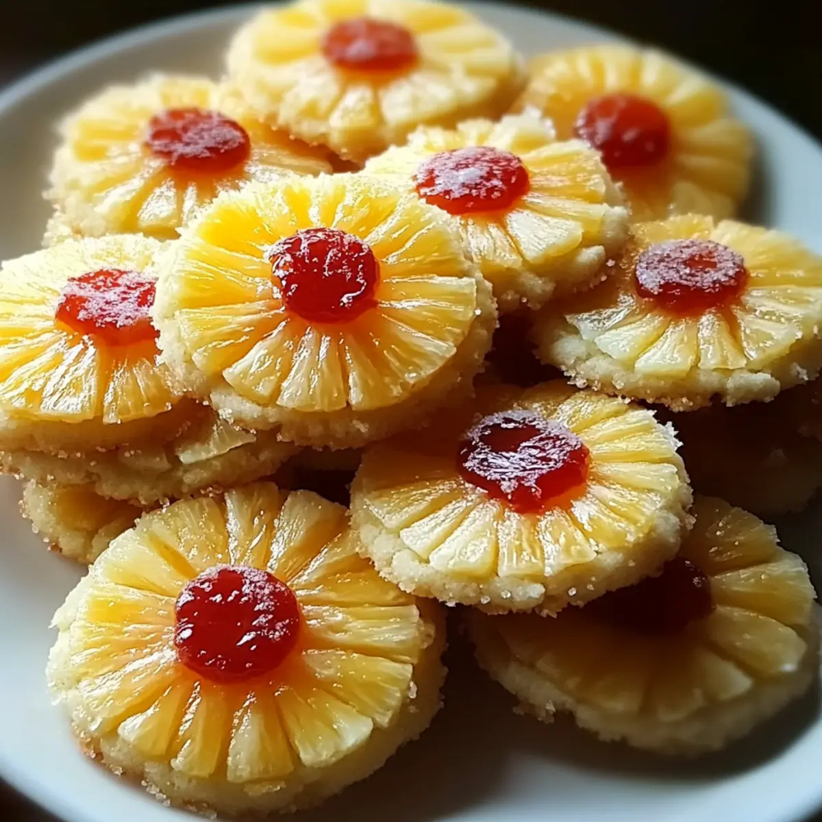 Pineapple Upside Sugar Cookies