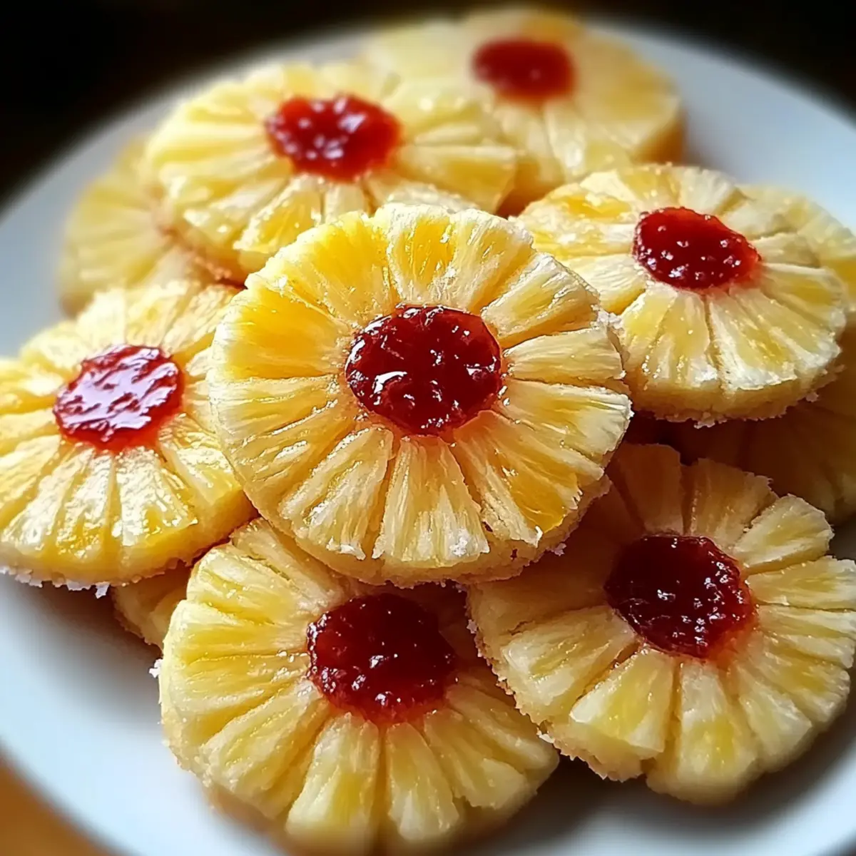 Pineapple Upside Sugar Cookies