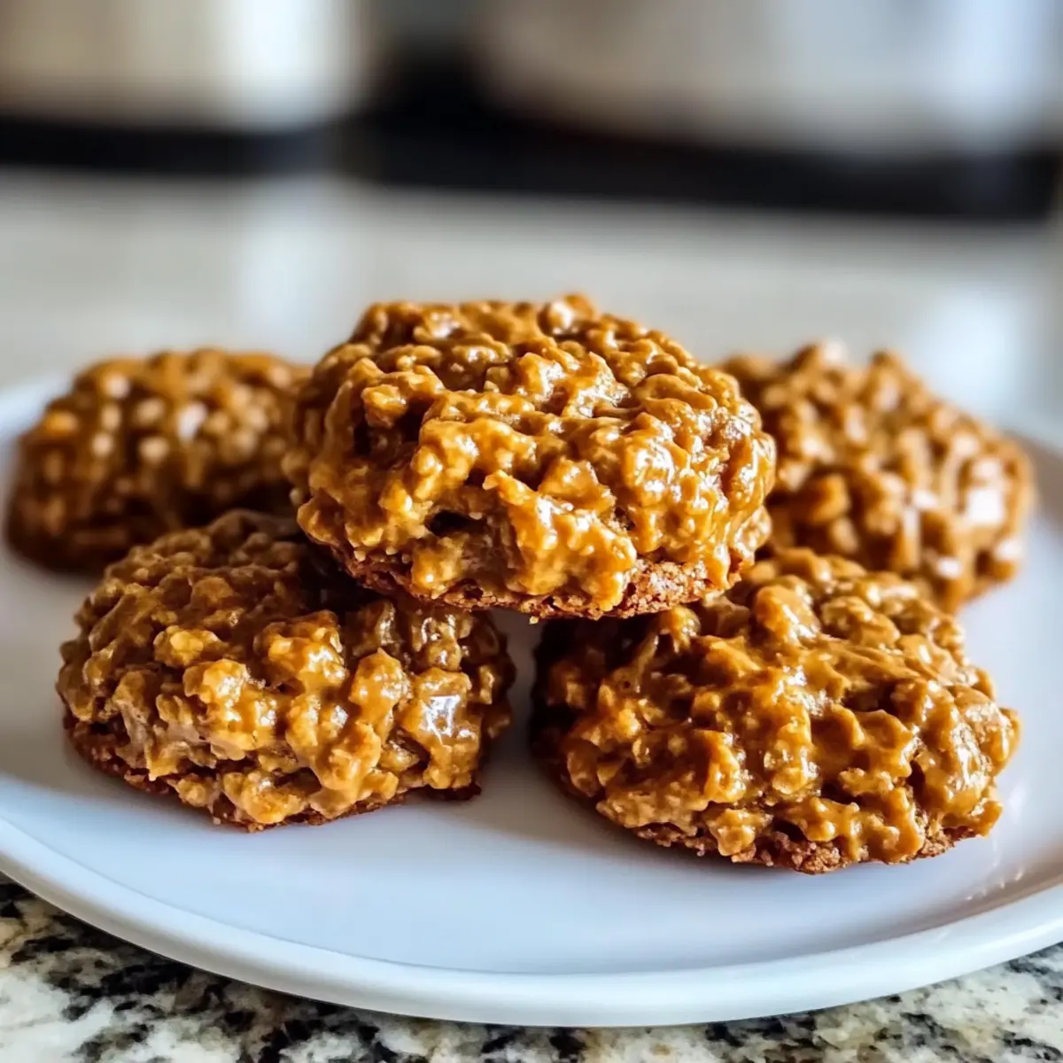 Pumpkin Spice No Bake Cookies
