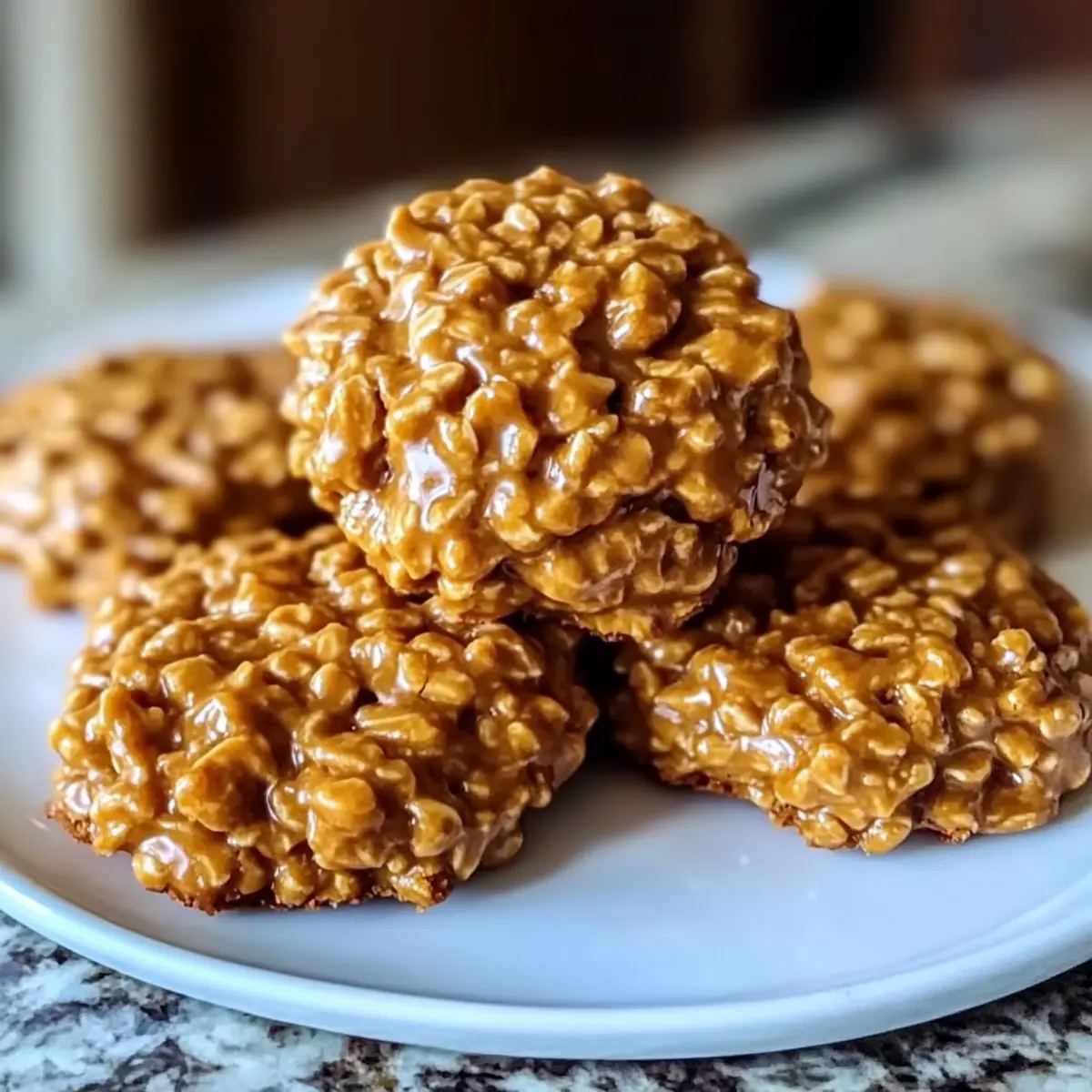 Pumpkin Spice No Bake Cookies