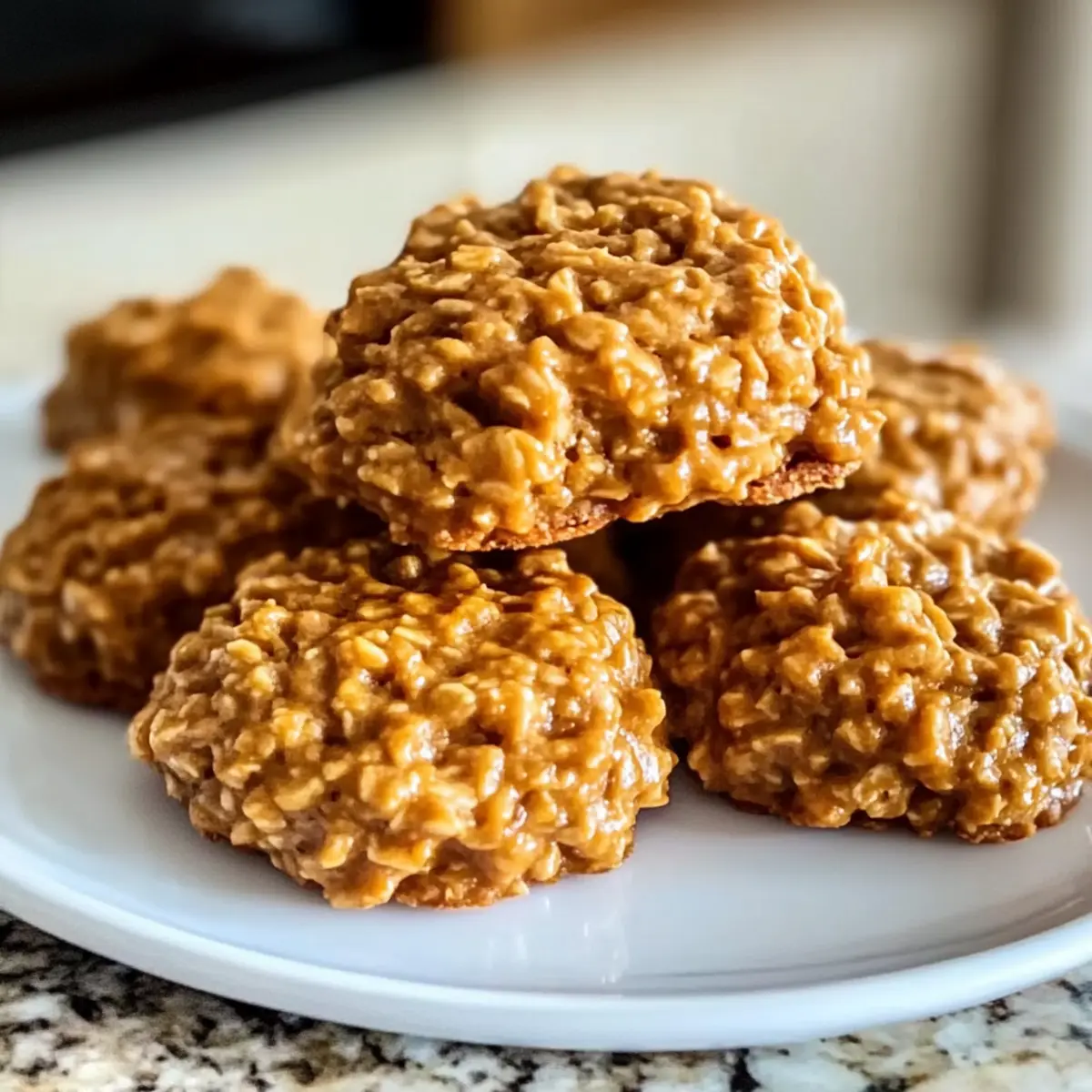Pumpkin Spice No Bake Cookies