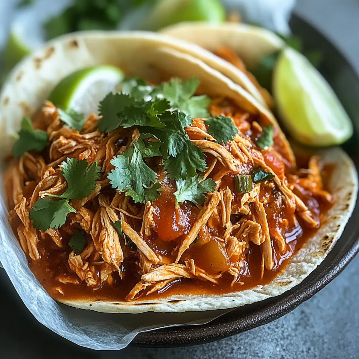 Slow Cooker Shredded Mexican Chicken