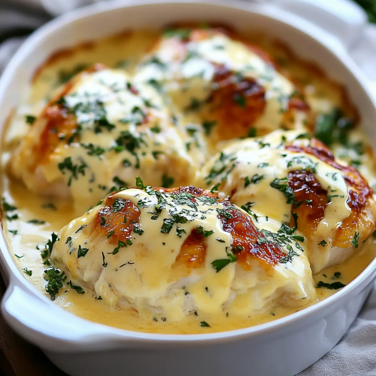 Smothered Cheesy Sour Cream Chicken