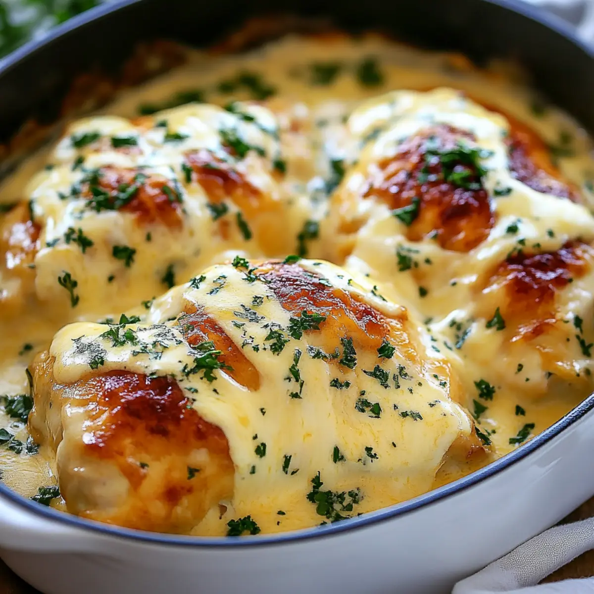 Smothered Cheesy Sour Cream Chicken
