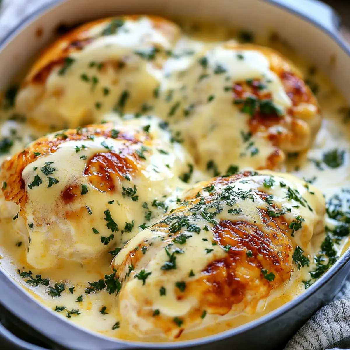 Smothered Cheesy Sour Cream Chicken