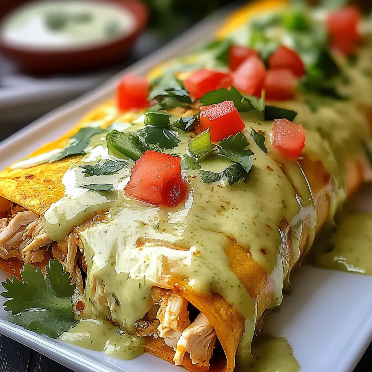 Smothered Green Chile Chicken Burritos
