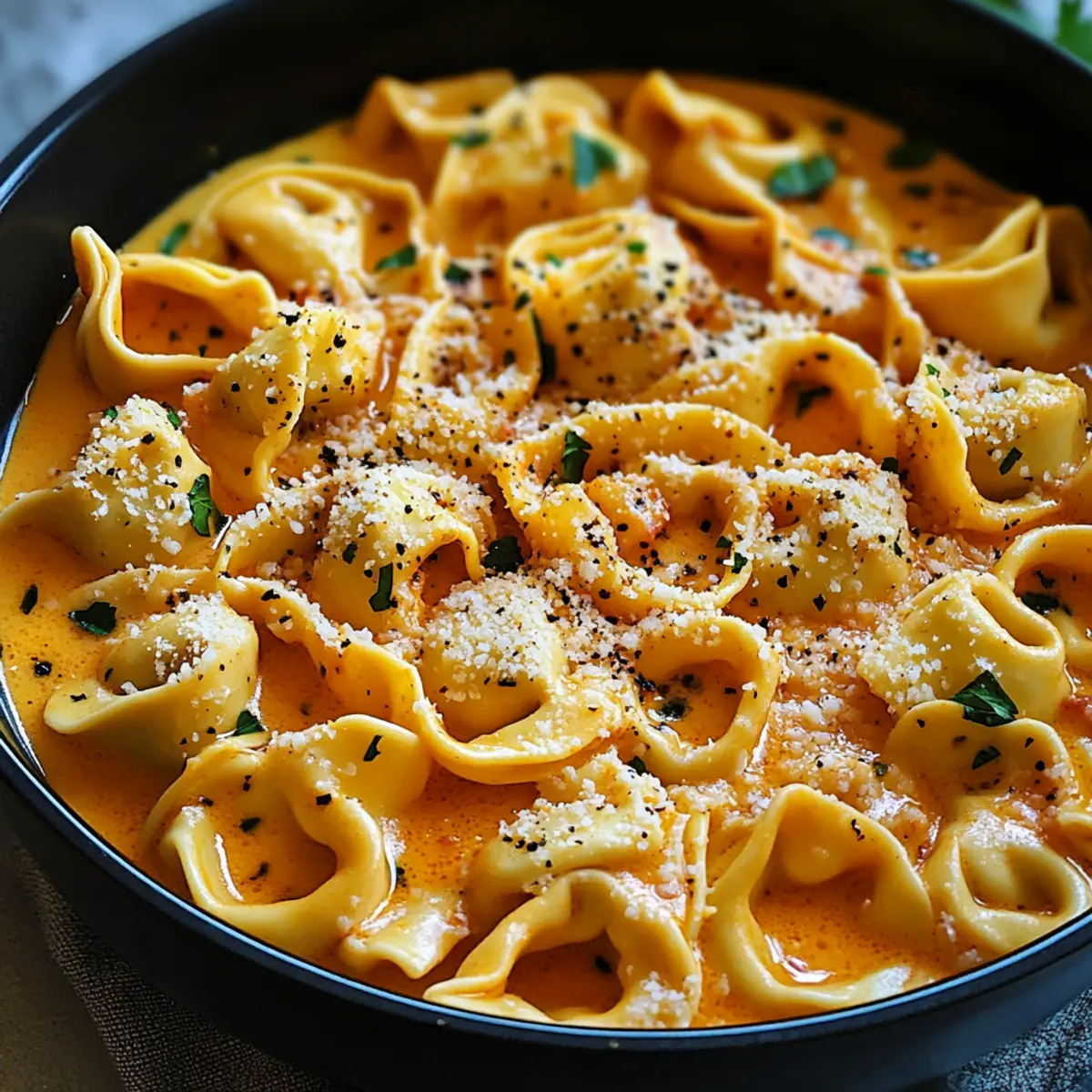 Spicy Garlic Butter Chicken Tortellini