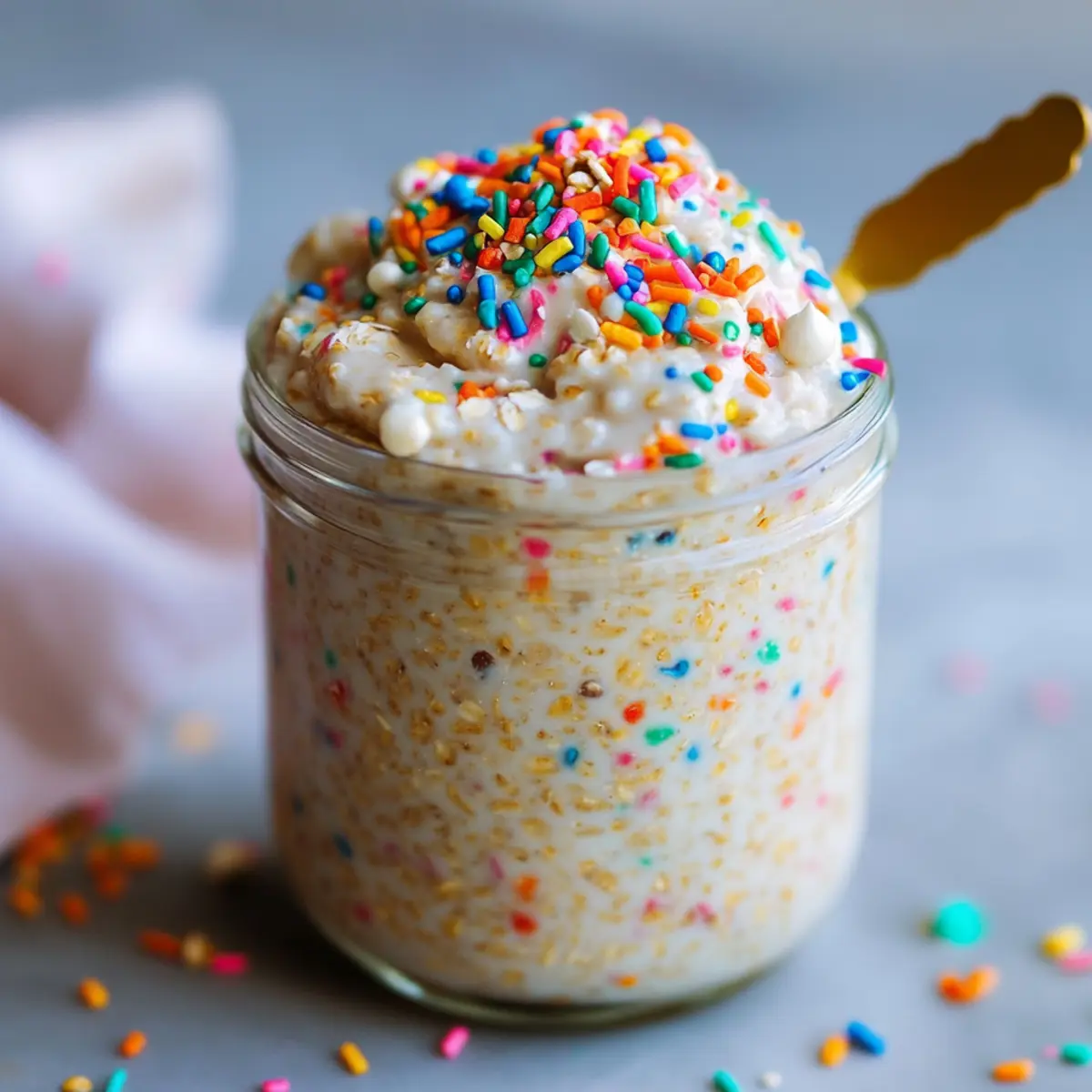 Birthday Cake Overnight Oats