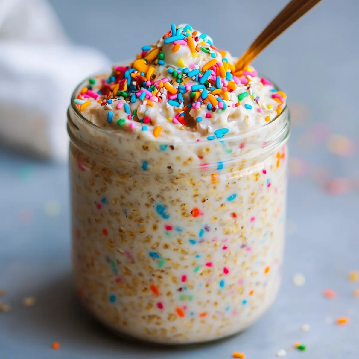 Birthday Cake Overnight Oats