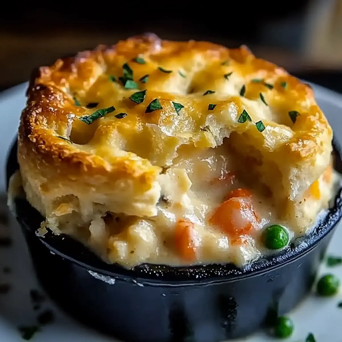Cheddar Bay Biscuit Seafood Pot Pie
