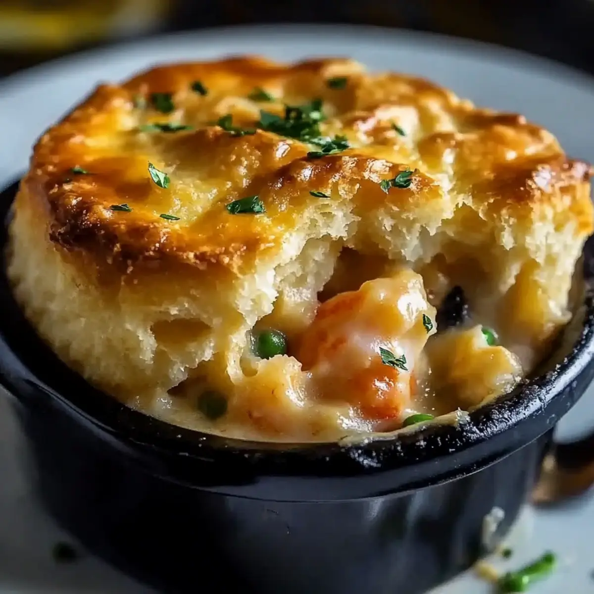 Cheddar Bay Biscuit Seafood Pot Pie