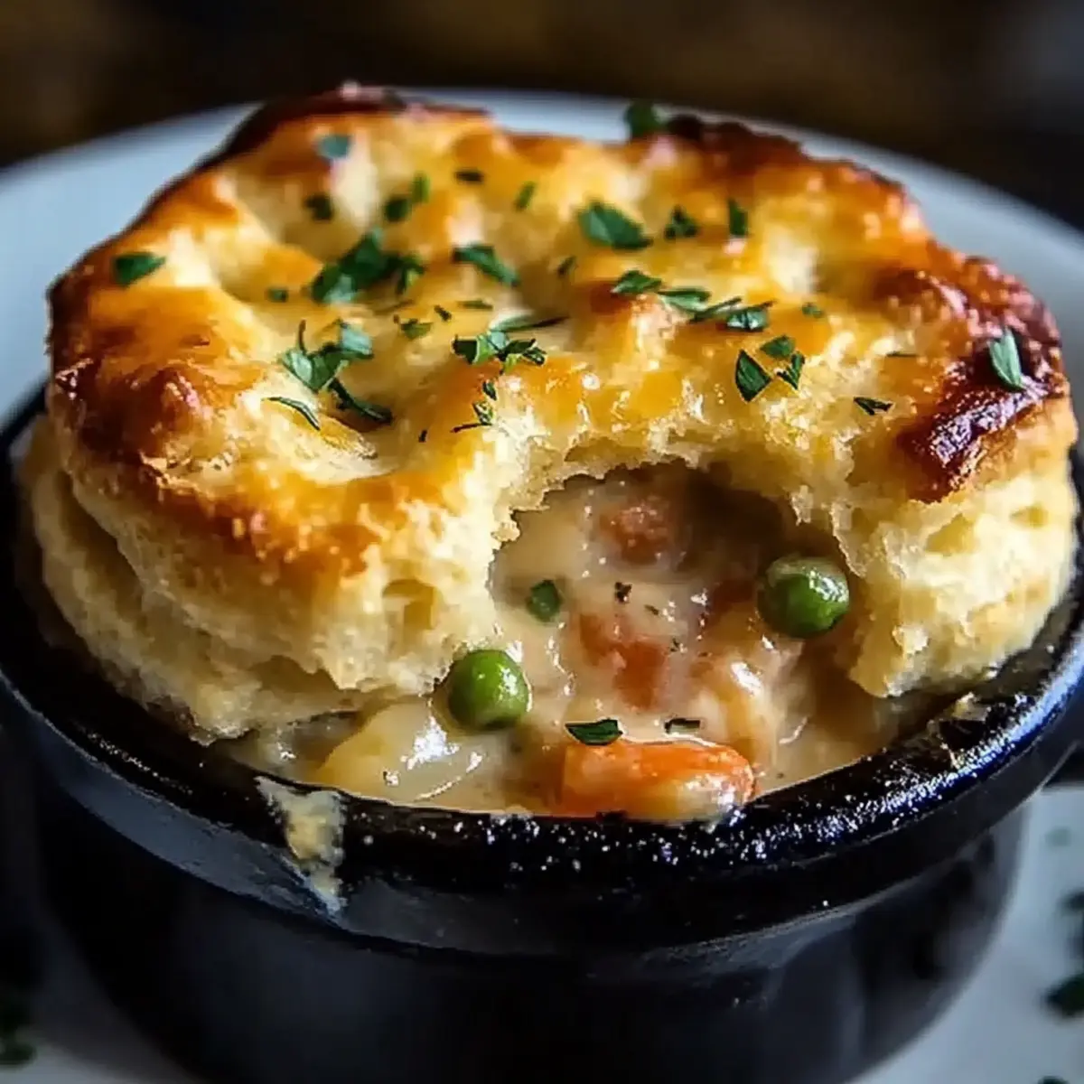 Cheddar Bay Biscuit Seafood Pot Pie