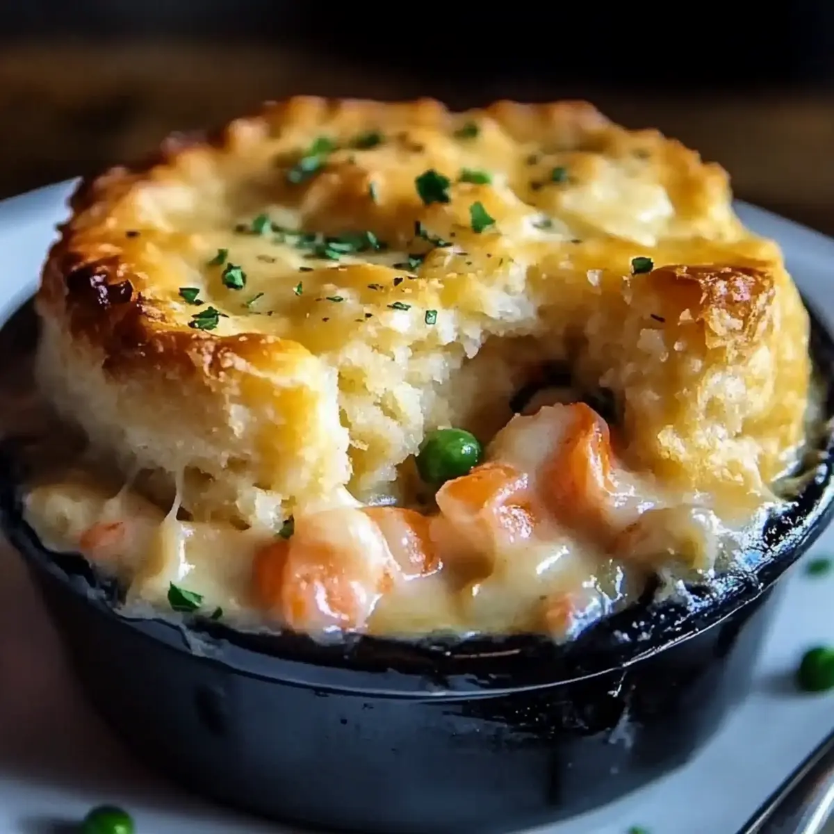 Cheddar Bay Biscuit Seafood Pot Pie