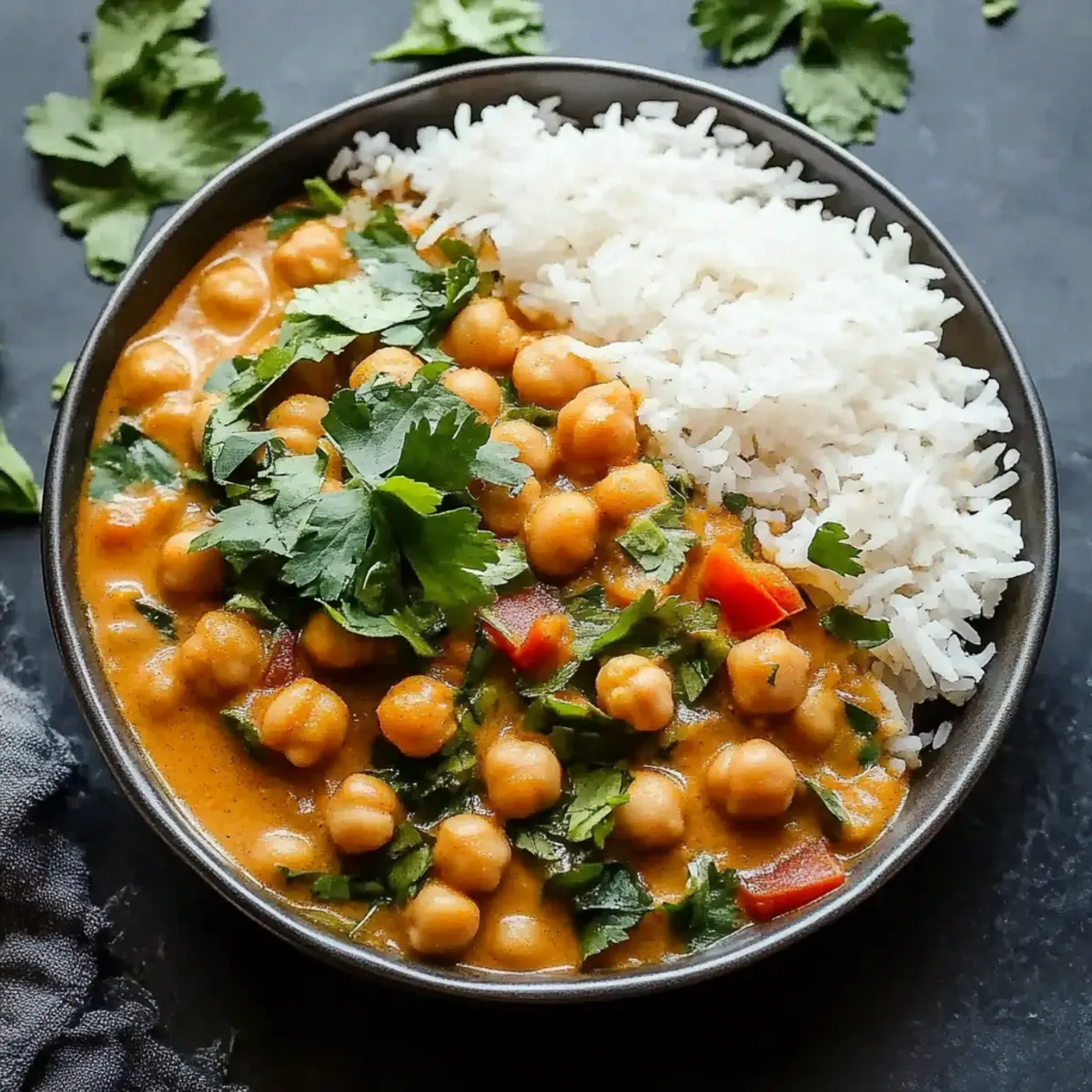 Chickpea Curry with Jasmine Rice