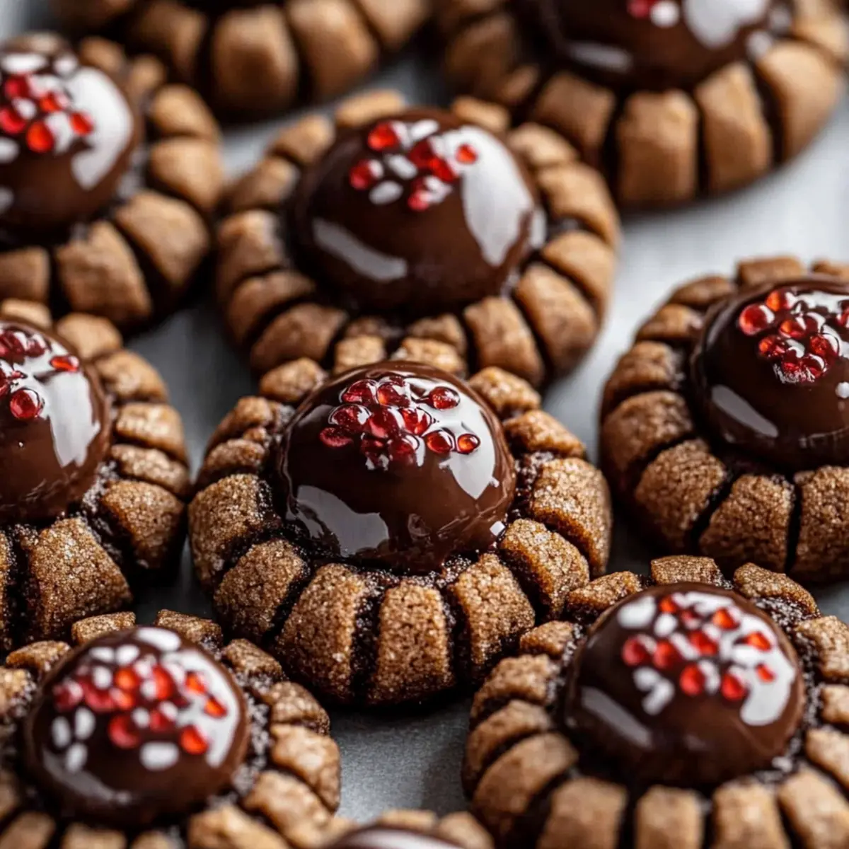 Chocolate Thumbprint Cookies