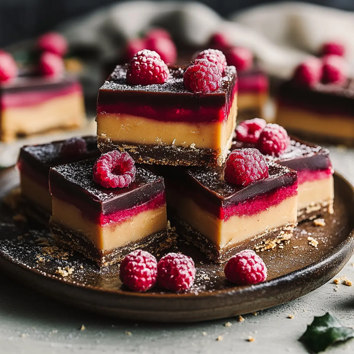 Christmas Raspberry Caramel Millionaires Shortbread