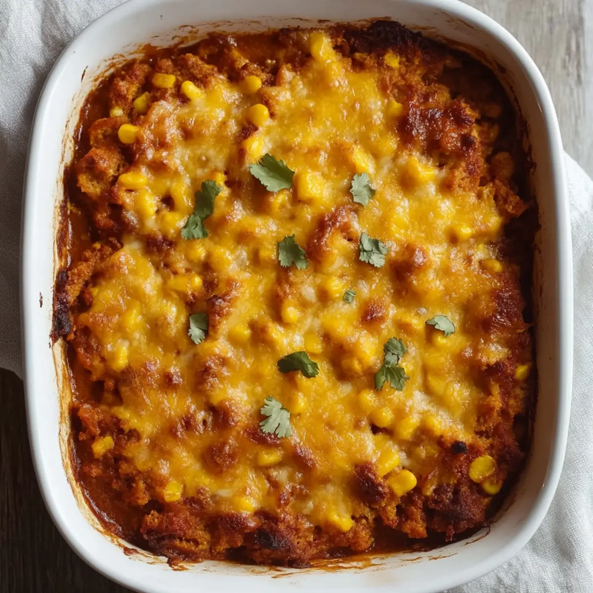 Cornbread Taco Casserole