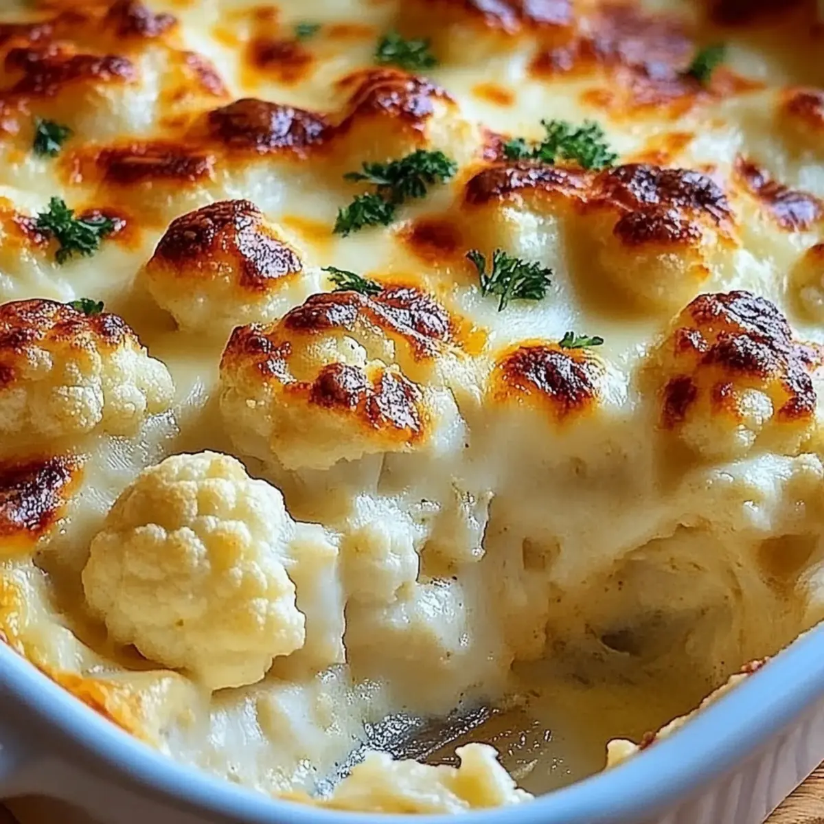 Creamy Cauliflower Cheese Bake