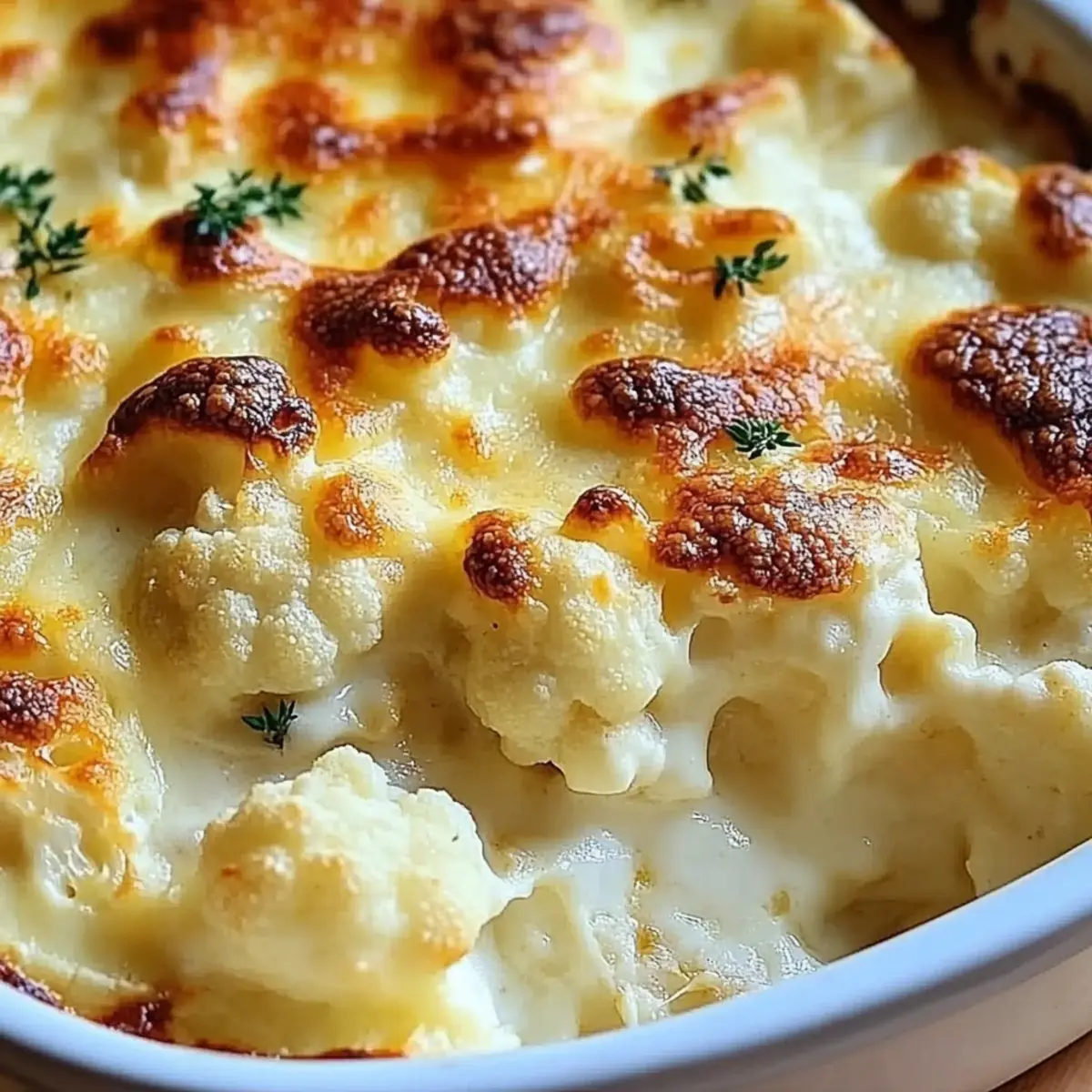 Creamy Cauliflower Cheese Bake