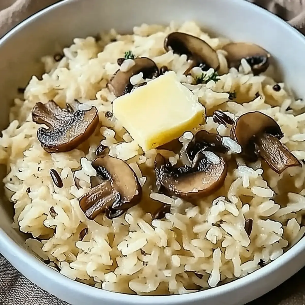 Creamy Mushroom Rice