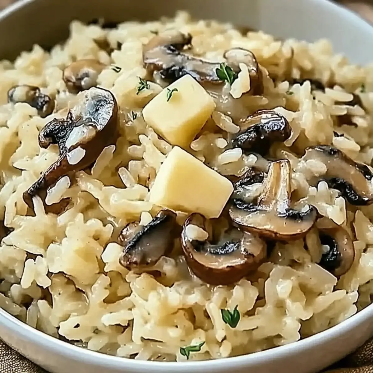 Creamy Mushroom Rice