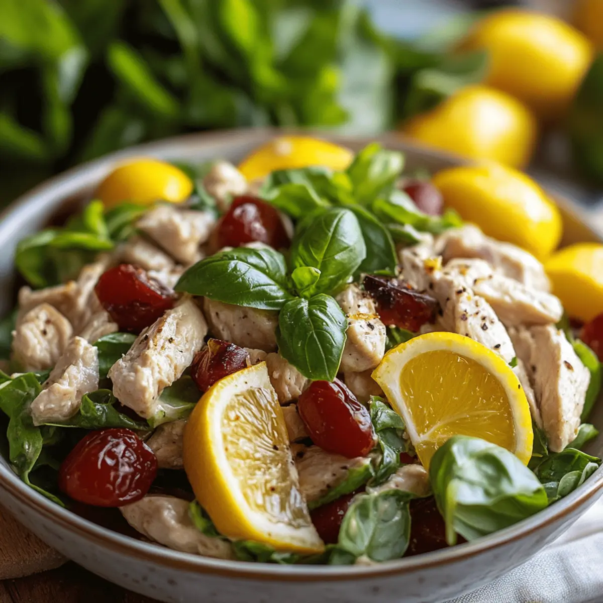 Lemon Basil Chicken Salad