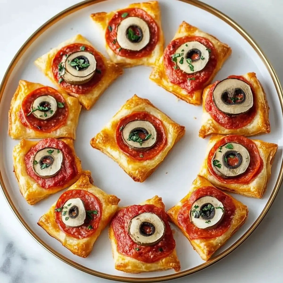 Puff Pastry Pizza Bites