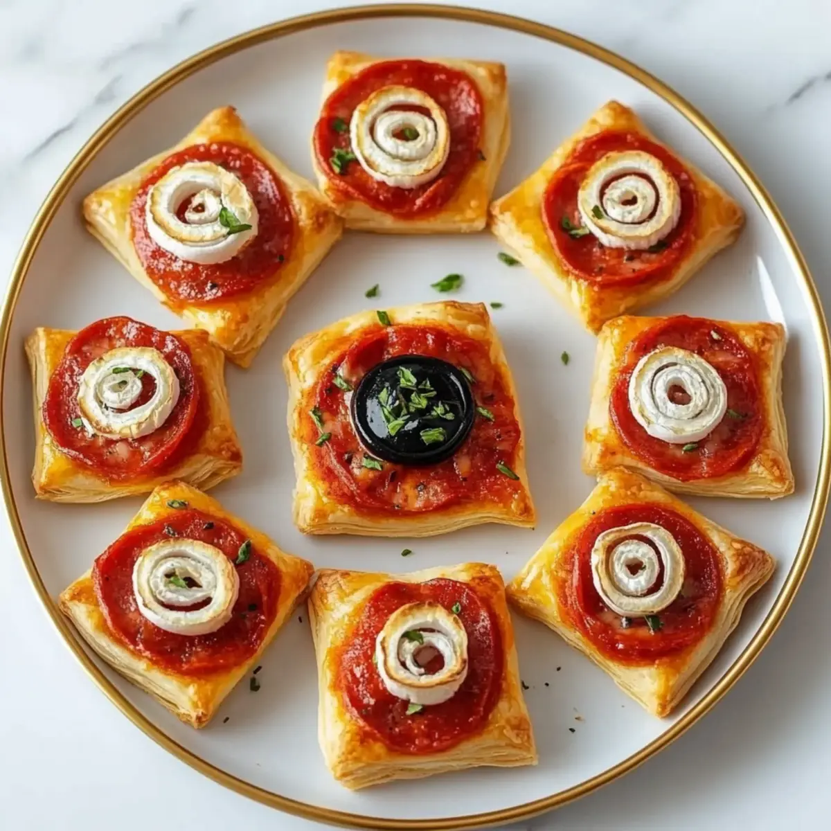 Puff Pastry Pizza Bites