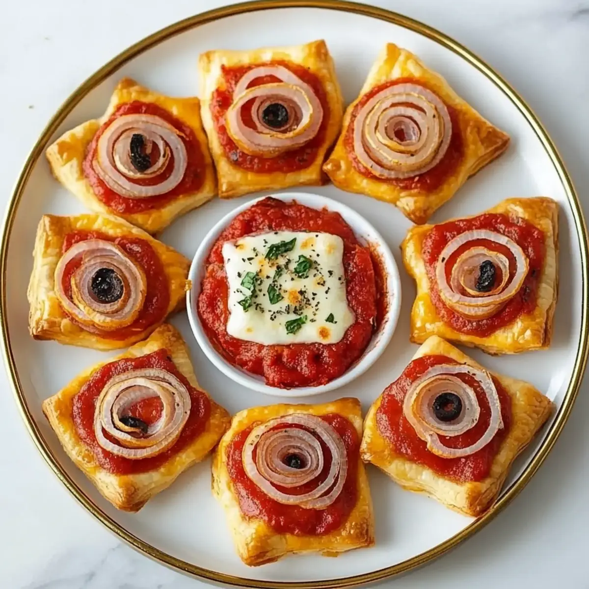 Puff Pastry Pizza Bites