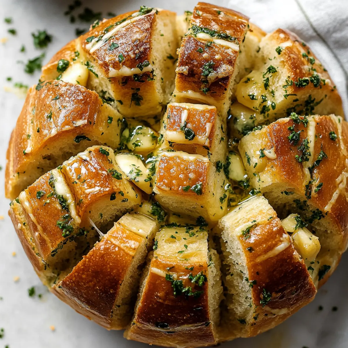 Pull Apart Garlic Bread