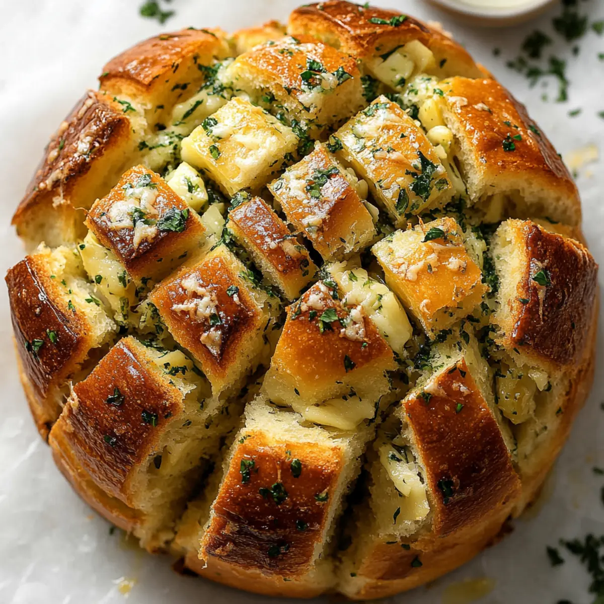 Pull Apart Garlic Bread