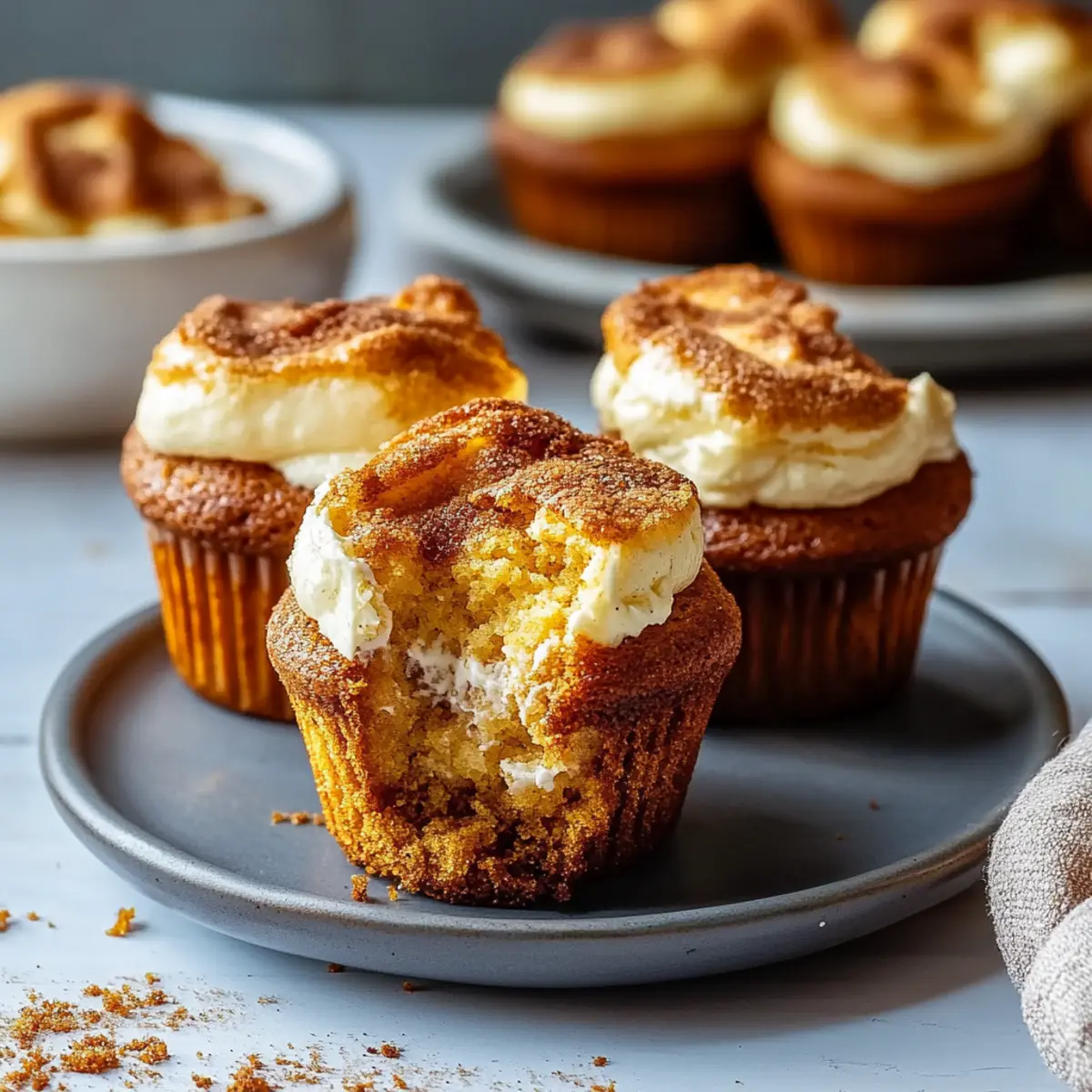Pumpkin Cheesecake Muffins