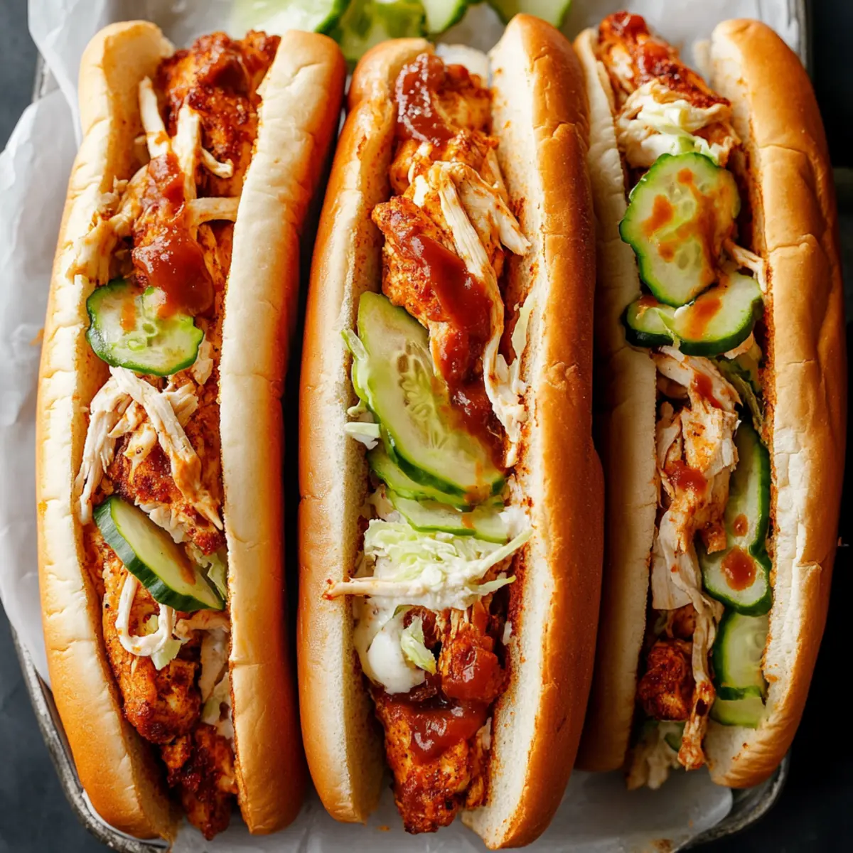 Spicy Nashville-Style Chicken Hoagies
