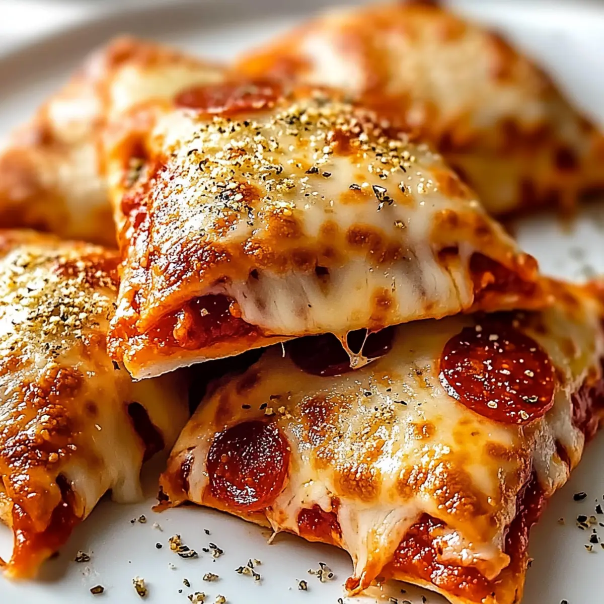 Air Fryer Pepperoni Pizza Pockets