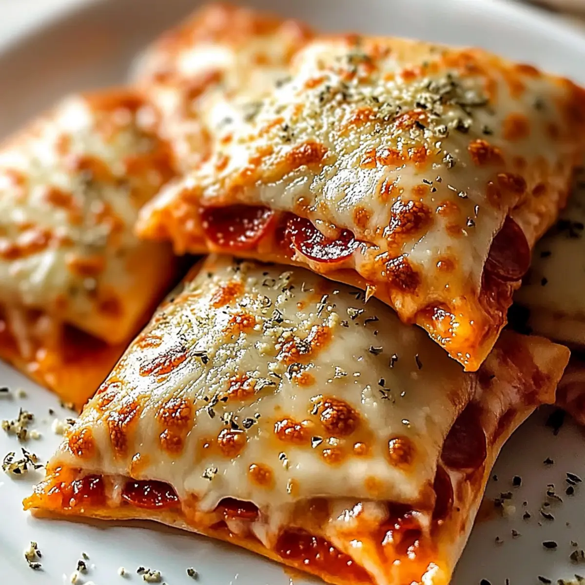 Air Fryer Pepperoni Pizza Pockets
