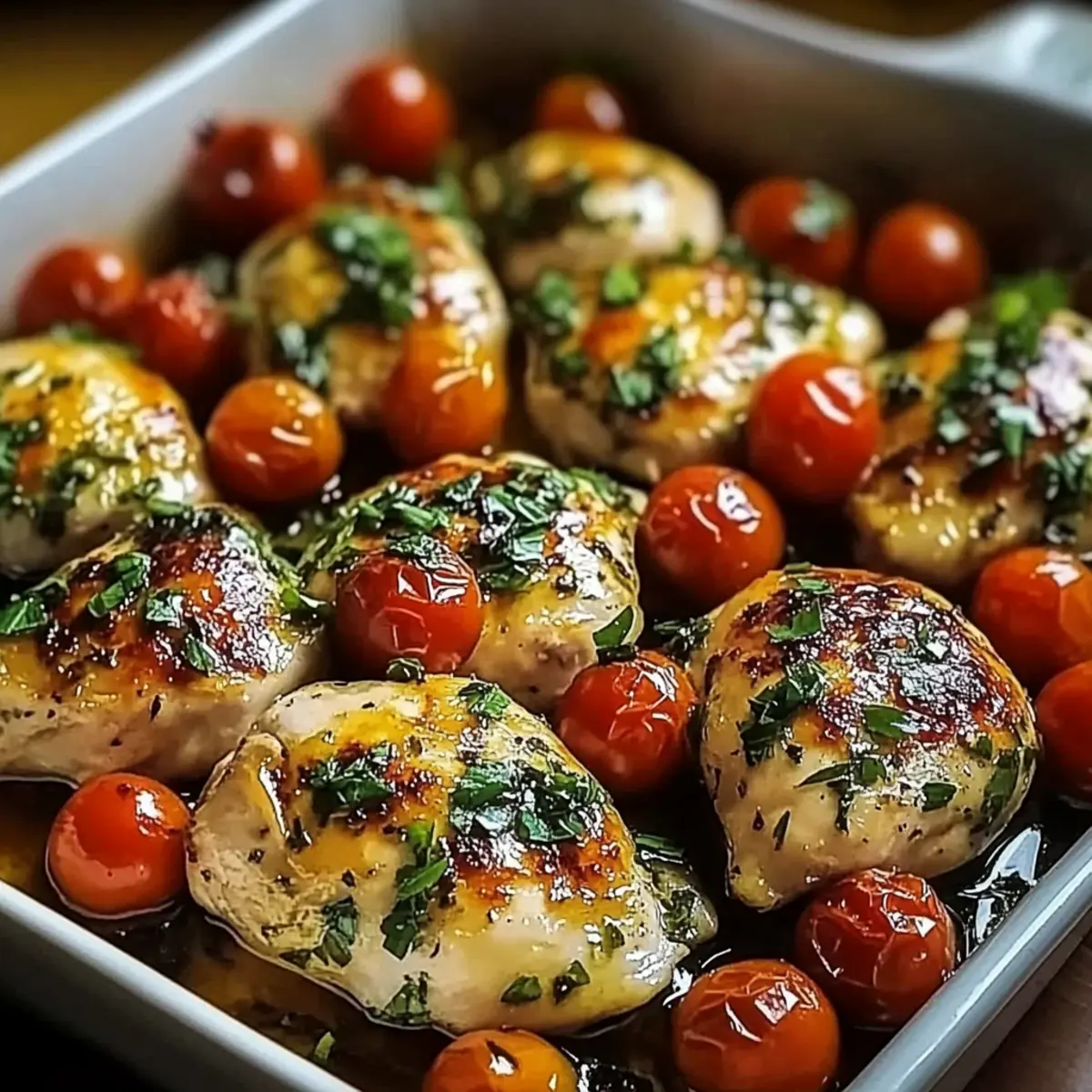 Baked Chicken with Cherry Tomatoes