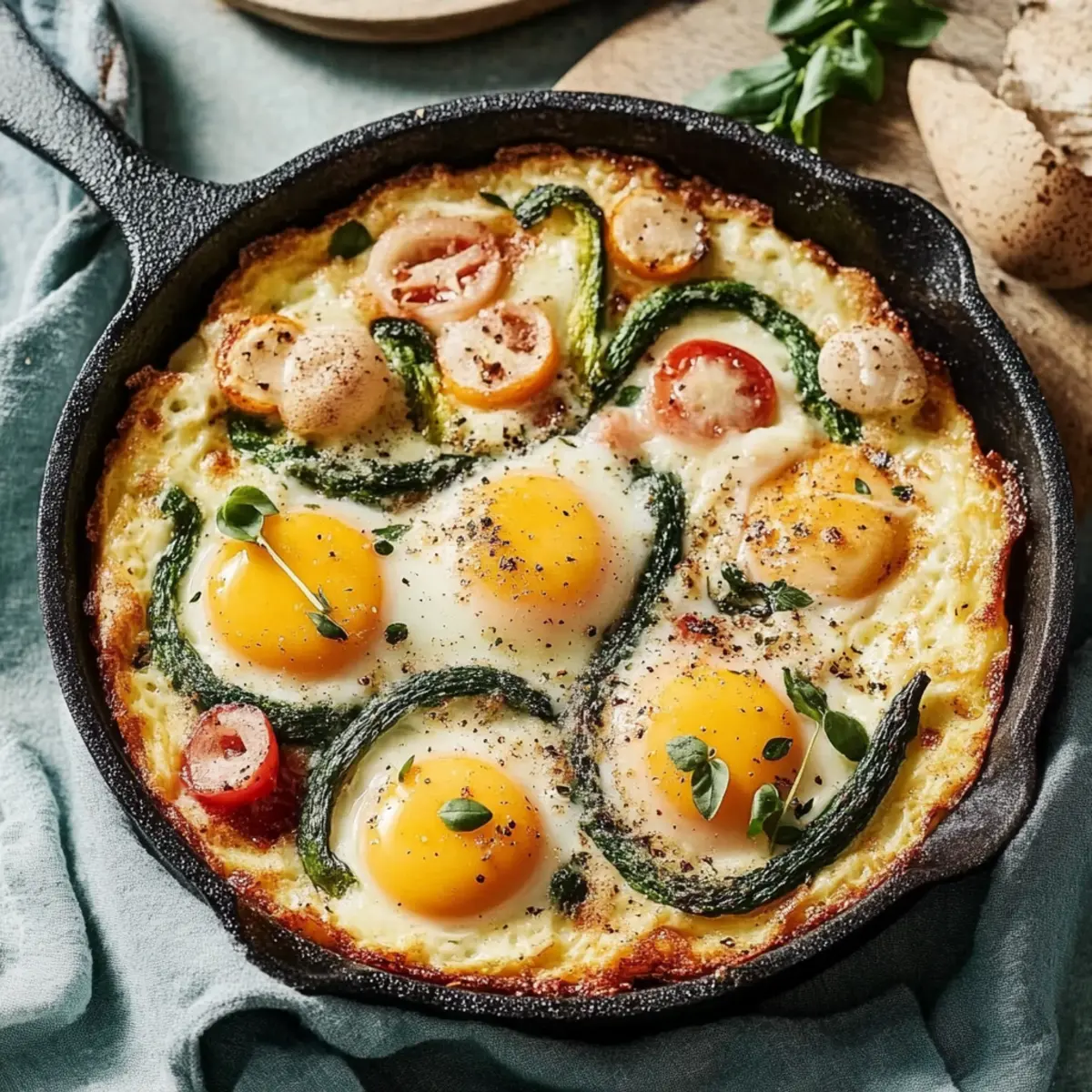 Baked Eggs with Veggies