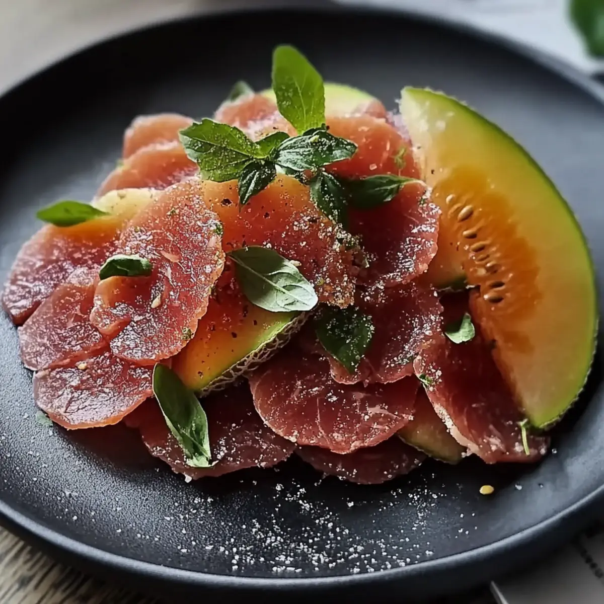 Beef Bresaola with Melon